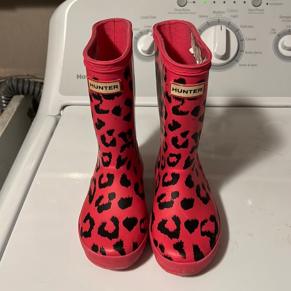 Little girls Hunter rain boots